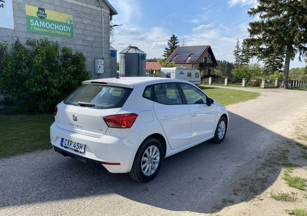 Seat Ibiza cena 56457 przebieg: 15610, rok produkcji 2019 z Rydułtowy małe 596